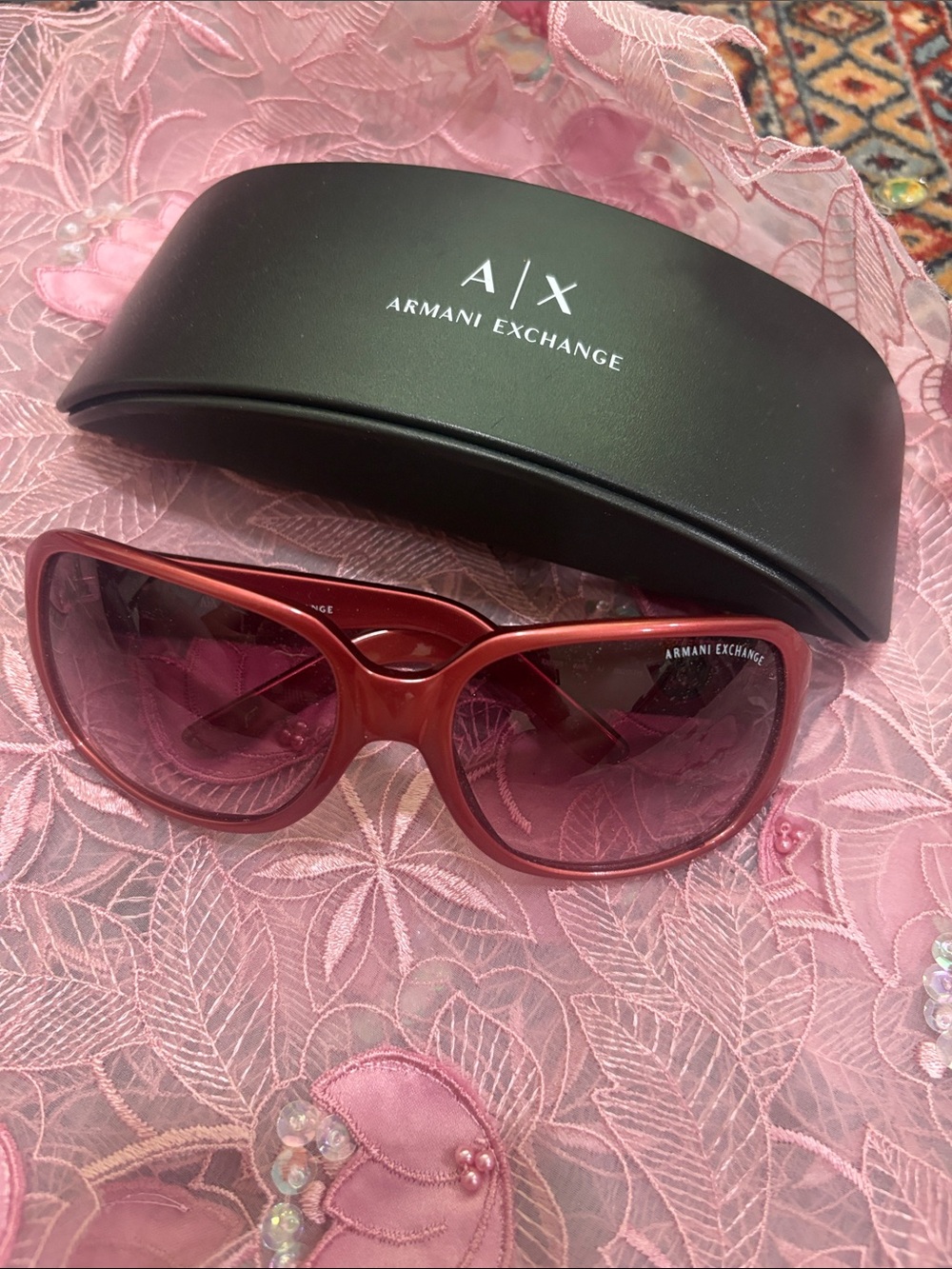 Armani Exchange Sunglasses Red
